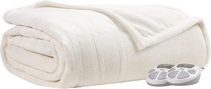 Serta Luxuriously Soft Plush Electric Blanket Fast Heating Cozy Cover, Safety - Image 7