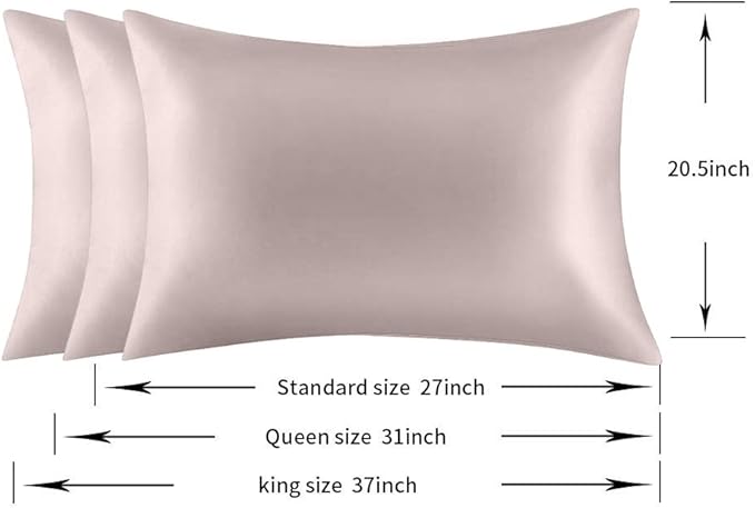 Jocoku 100% Mulberry Silk Pillowcases Set of 2 - Image 5
