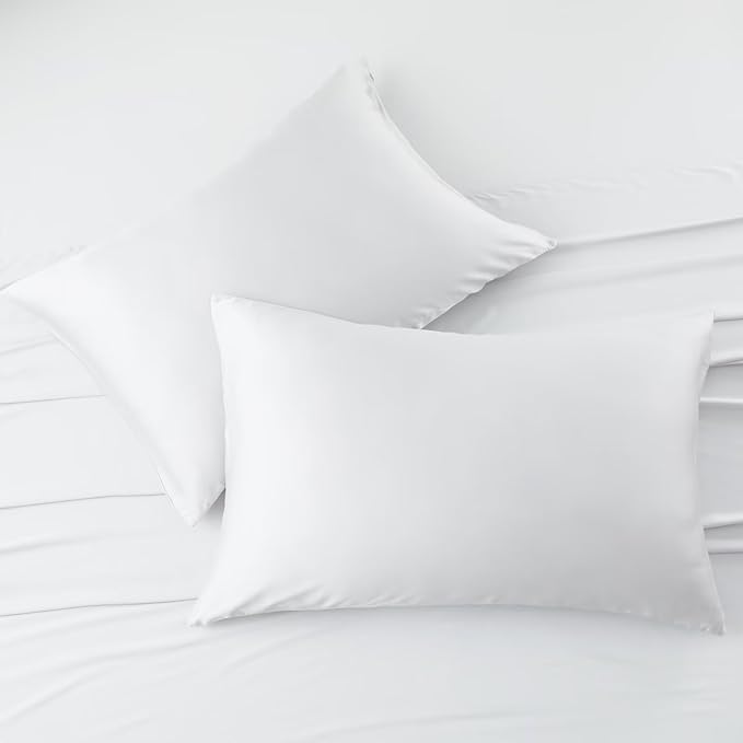 4 Pack Cooling Pillow Cases, Viscose Derived from Bamboo Pillow Protectors King - Image 7