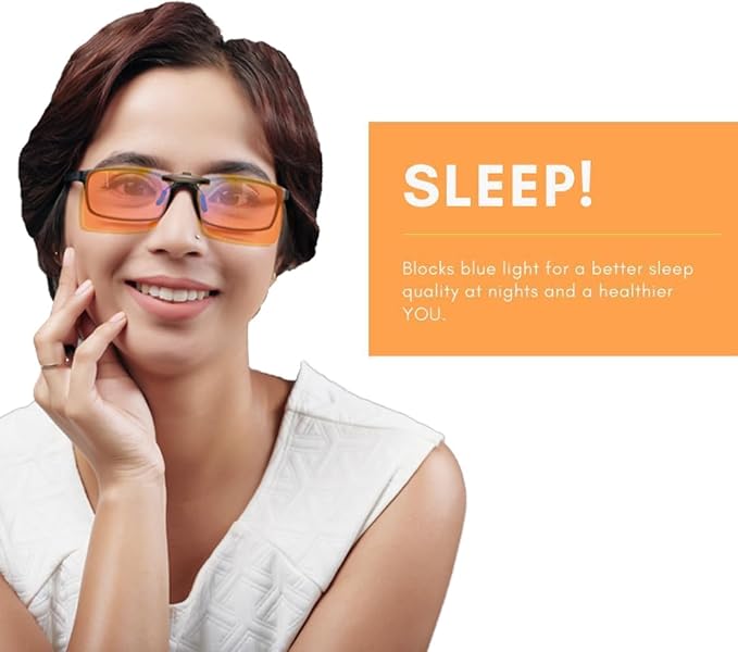 Vyzia Clip On Blue Light Blocking Glasses - Image 9