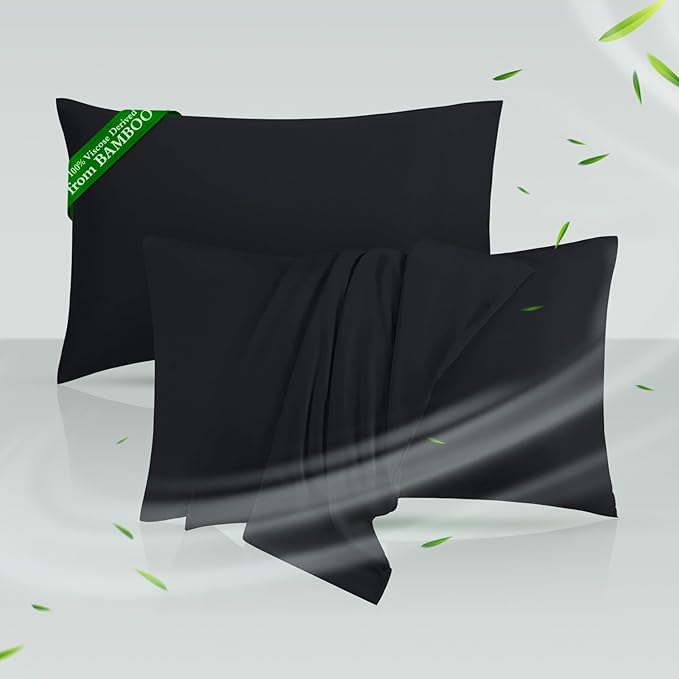 Cooling Pillowcases Standard Size Set of 2, Viscose Derived from Bamboo by HOTSLEEPERSHEETS