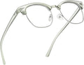 Blue Light Blocking Glasses Vintage Half Frame UV Clear Lens Anti Eyestrain by AOMASTE