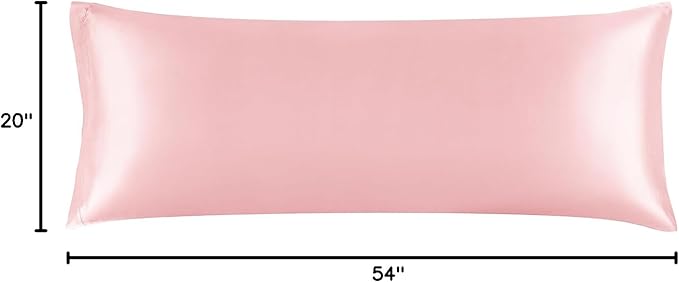 BEDELITE Satin Body Pillow Cover, Super Soft and Cooling Body Pillow Pillowcase - Image 7