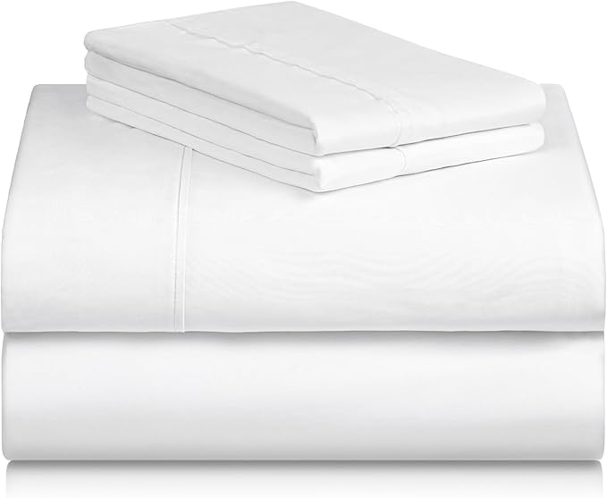 LuxClub 4 PC California King Sheet Set, Deep Pockets Wrinkle Free Cooling Bed - Image 8