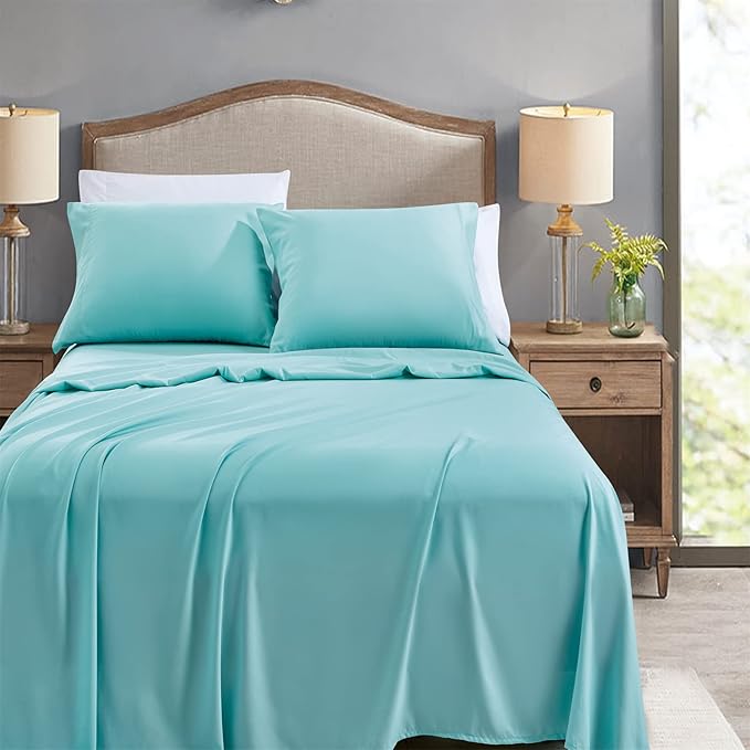 FreshCulture Full Flat Sheets Only, Soft Microfiber Bedding Sheets - Image 2