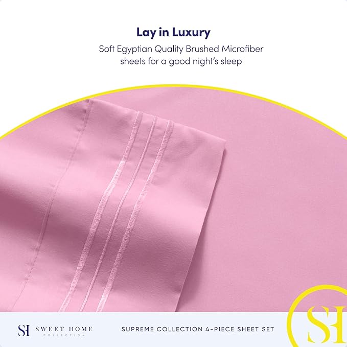 Twin XL Sheets - Breathable Luxury Sheets - 1800 Supreme Collection Extra Soft - Image 6