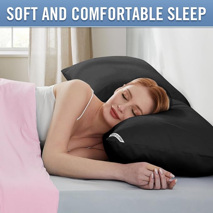 Piwaal Luxury Hotel Pillows for Sleeping 4 Pack, Bed Pillows Queen Size Set of 4 - Image 5
