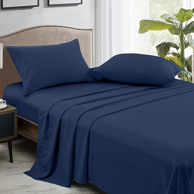 FreshCulture Twin Flat Sheets Only, Soft Microfiber Bedding Sheets - Image 3