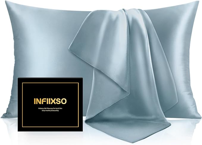 INFIIXSO Mulberry Silk Pillow Case King Size, Silk Pillowcase by INFIIXSO