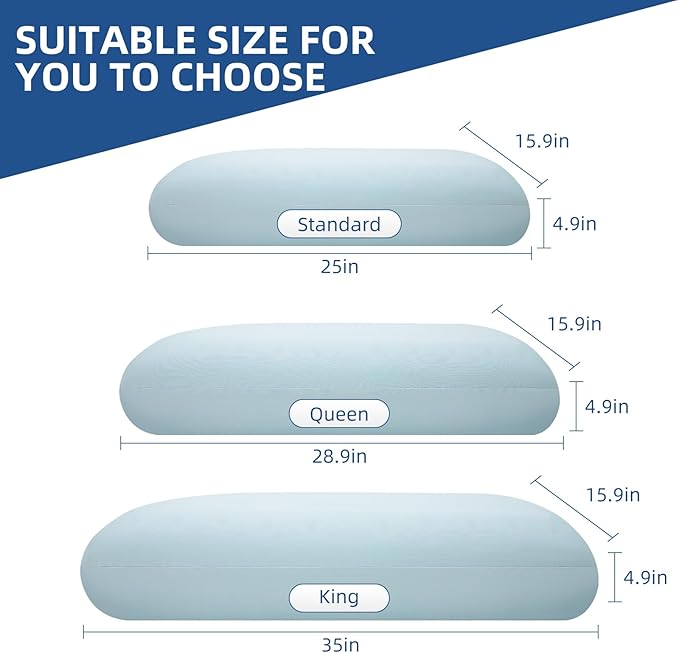 Sycoodeal Cooling Memory Foam Pillow Standard Size - Image 7
