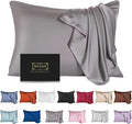 Mulberry Silk Pillowcase for Hair and Skin, Standard Size Cooling Silk Pillow by SIYUAN