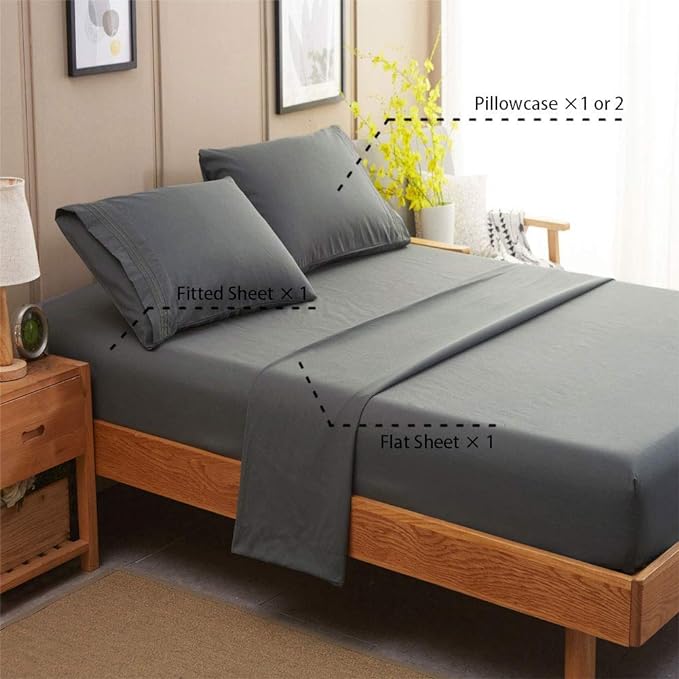 SONORO KATE Bed Sheet Set Super Soft Microfiber 1800 Thread Count Luxury - Image 2