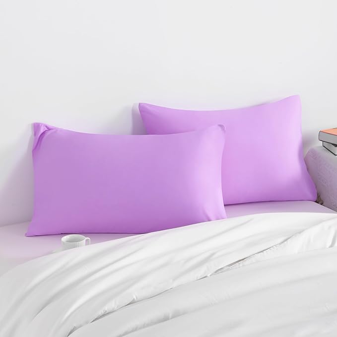 NTBAY King Pillow Cases Set of 2, 2 Pack Brushed Microfiber 20x40 Pillow Cases - Image 2