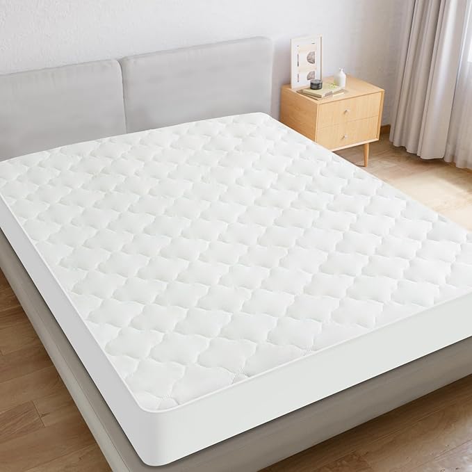 2 Pack Full Size Mattress Protector Pad Waterproof Quilted, Breathable & - Image 5