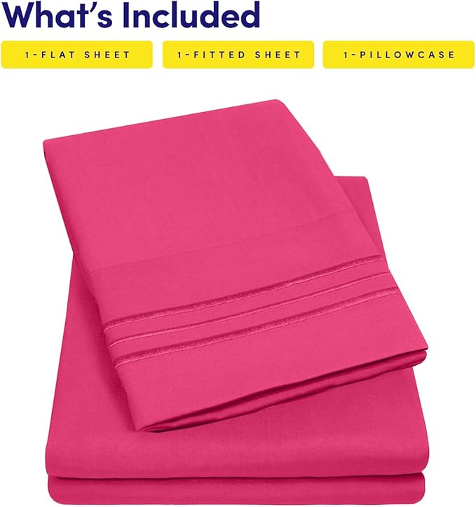 Twin XL Size Sheet Set with Built-in Sheet Straps - Image 4