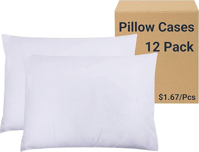 ZPECC Pillow Cases Standard Size Set of 12, 20x26 Envelope Closure Pillowcases by ZPECC-ABrandThatHasBeenFocusedOnBabyProductsFor18Years