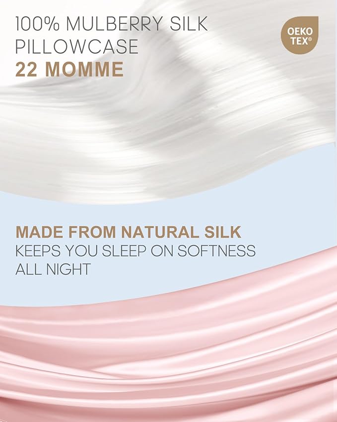 THXSILK Silk Pillowcase for Hair and Skin, 22 Momme 100% Mulberry Silk Grade - Image 2