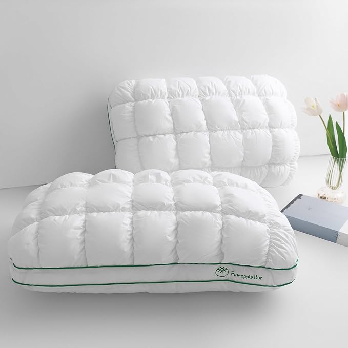 YOUR MOON Fluffy Support Bed Pillow Standard Size Set of 2, Super Soft Premium by YOURMOON