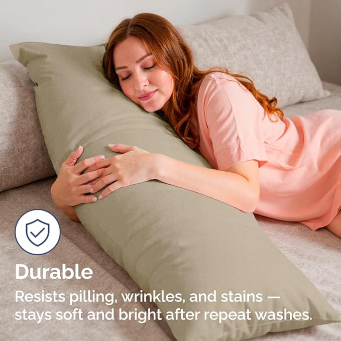 Body Pillowcases Set of 2-20x54 Long Body Pillow Case - Image 4