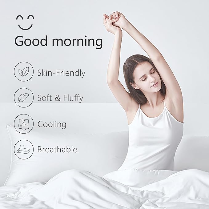 TEXARTIST Premium 2100 Series Twin Comforter All Season Breathable White - Image 2