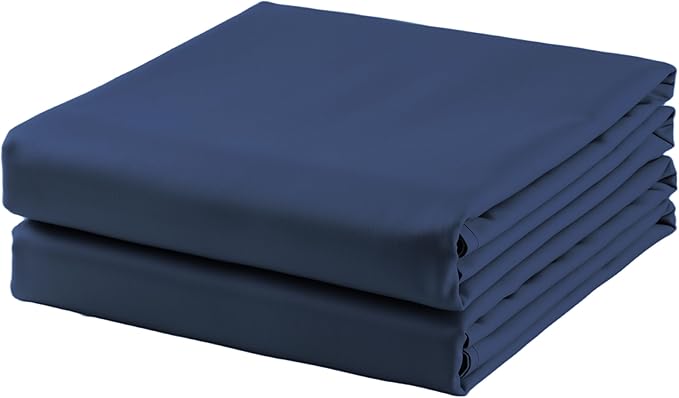 2-Pack Cotton TwinXL Flat Sheet Only, 600 Thread Count 100% Egyptian Cotton Top by ZaizaiHome