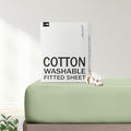 FreshCulture Pure Cotton Fitted Sheets Twin Size, 300 Thread Count Percale by FreshCulture