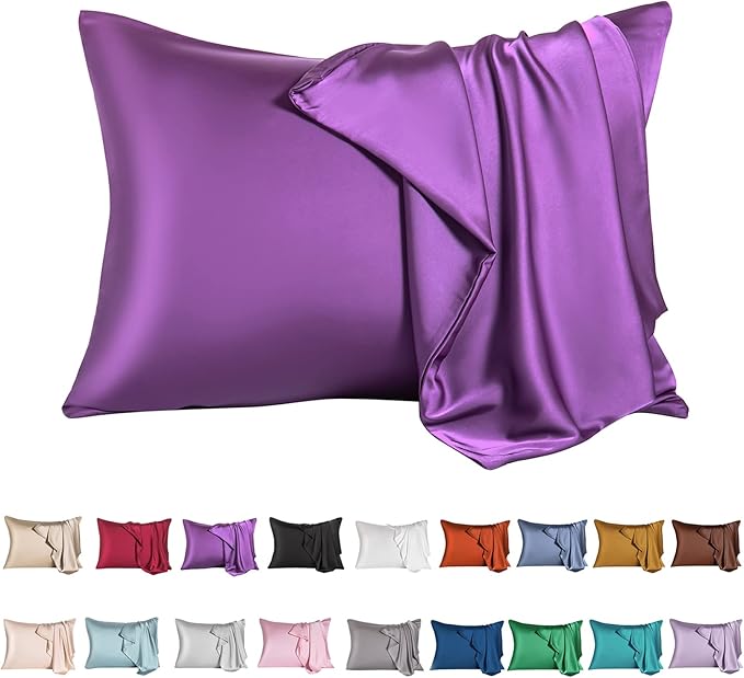 Mulberry Silk Pillowcase for Hair and Skin, King Size Cooling Silk Pillow Case by SIYUAN