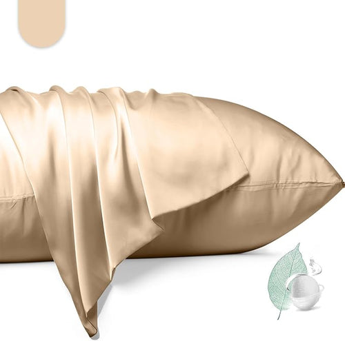 100% Mulberry Silk Pillowcase 2 Pack, Standard Size Silk Pillow Cases by Unknown