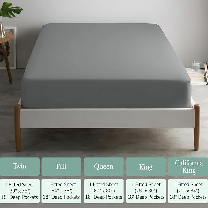 Feather & Stitch Fitted Bottom Sheet Only Full Size 500 TC-1 Piece 100% Cotton - Image 6