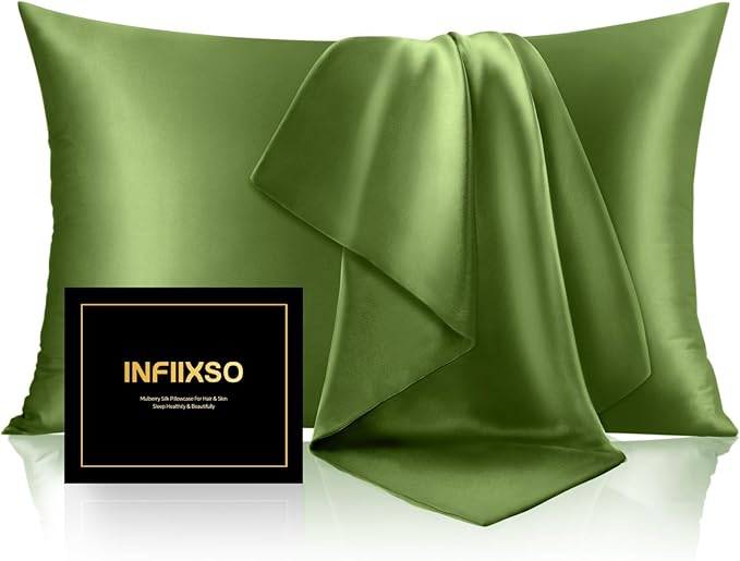 INFIIXSO Mulberry Silk Pillow Case King Size, Silk Pillowcase by INFIIXSO