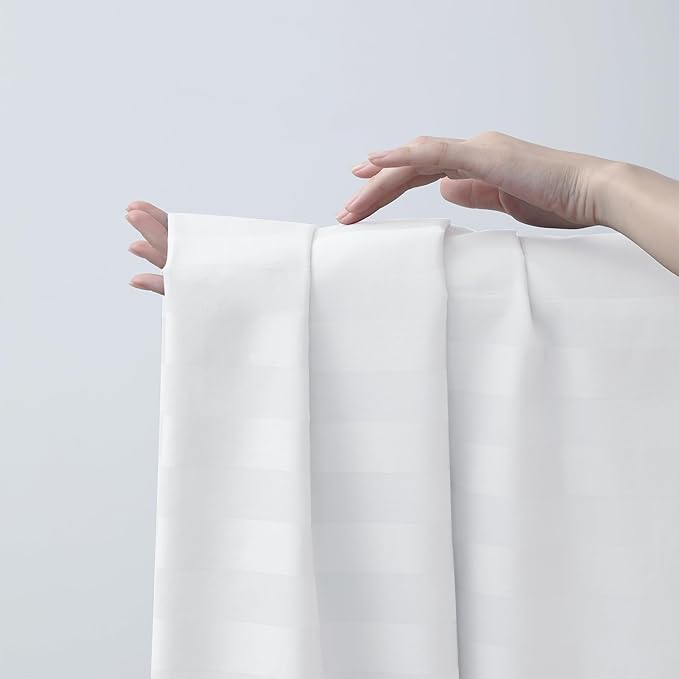 Cotton Full Flat Sheet Only, 600 Thread Count 100% Egyptian Cotton Top Sheet - Image 4
