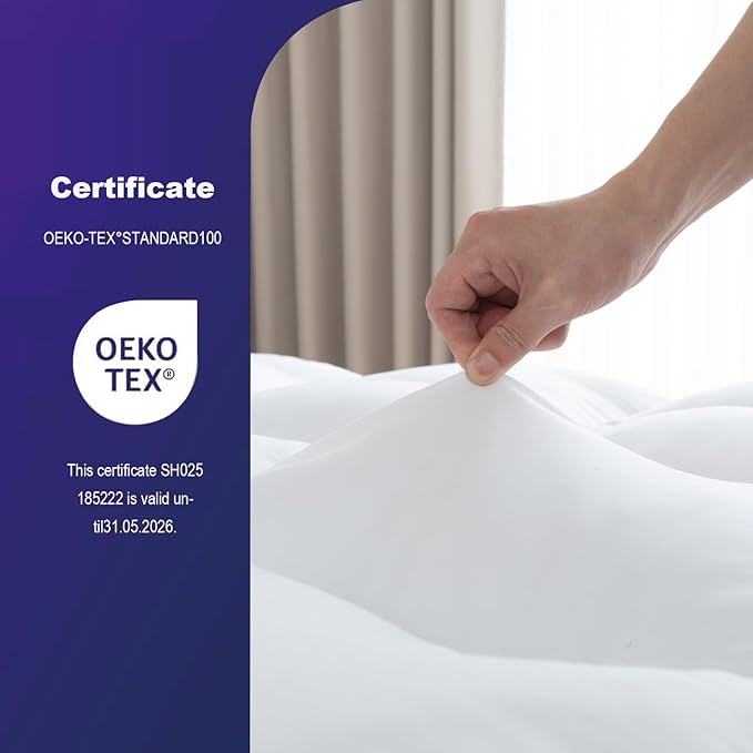 SHOUREN Memory Foam Mattress Topper Queen - Image 5