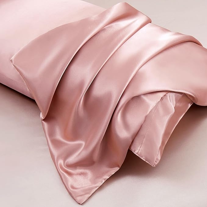 Aormenzy Satin Body Pillow Cover Set of 2, 20x54 Inches Champagne Case - Image 4