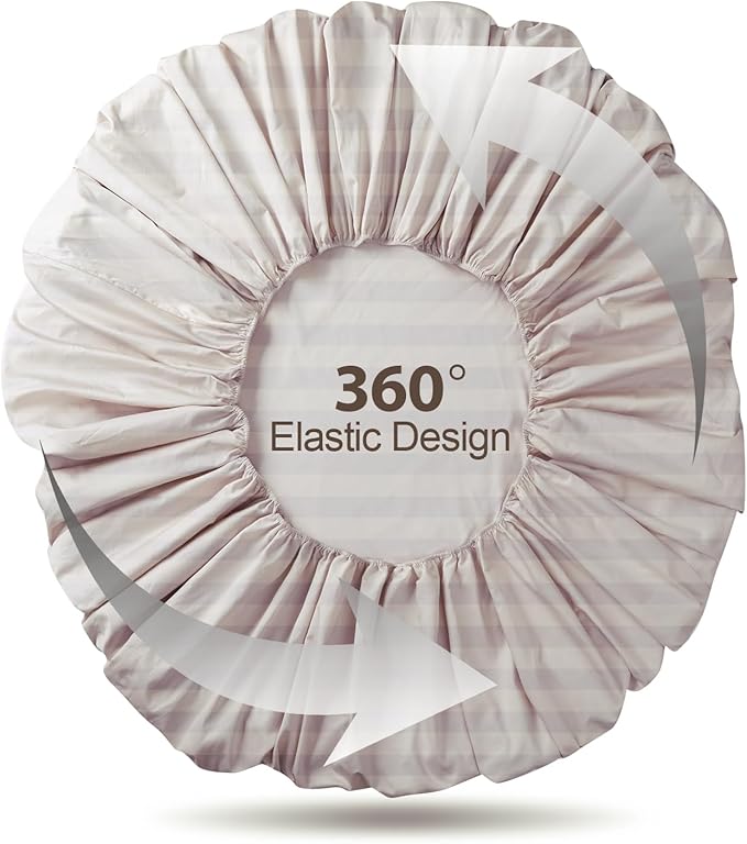 100% Egyptian Cotton Fitted Sheet Twin Size, 600 Thread Count, Single Fitted - Image 6
