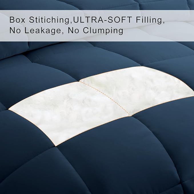 COHOME Premium Queen Size Comforter, All-Season Quilted Down Alternative Duvet - Image 3