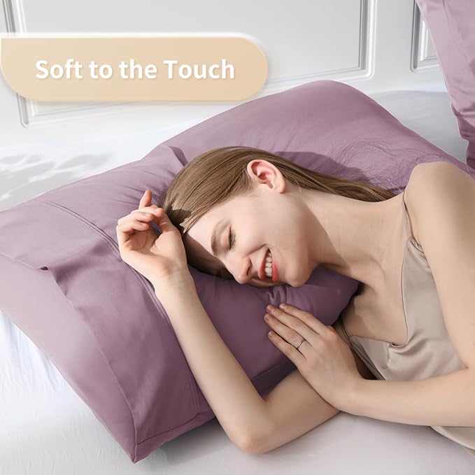 Queen Pillowcases, Cooling Viscose from Bamboo Pillow Covers - Image 3