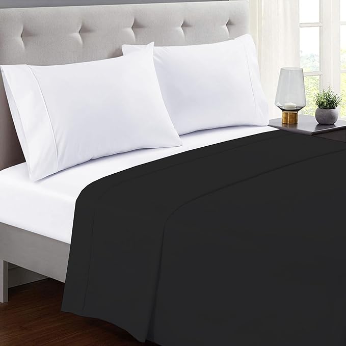 GOLD TEXTILES King Flat Sheet 6 Pack – Brushed Microfiber Top Sheets - Image 2