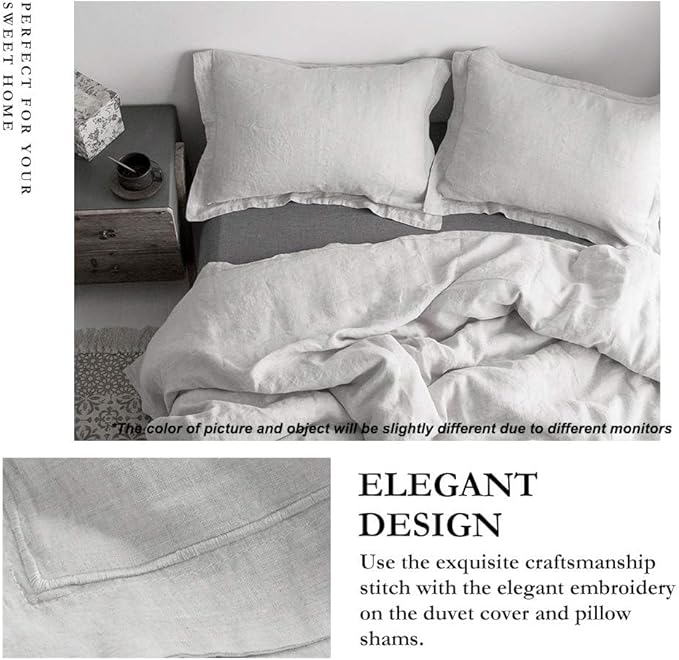 Simple&Opulence 100% Linen Duvet Cover Set - Image 2
