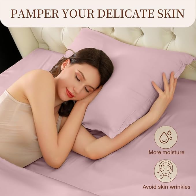 Mulberry Silk Pillowcase for Hair and Skin Standard Size 20"X 26" - Image 5