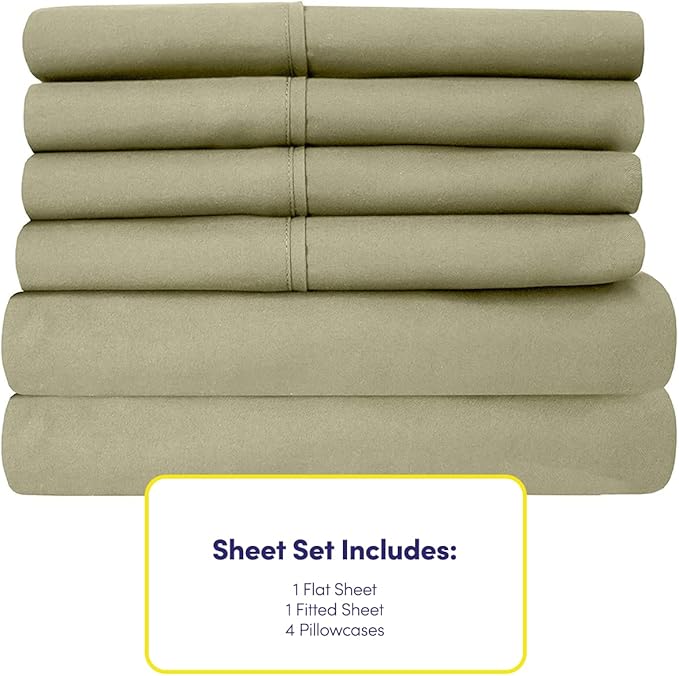 Sweet Home Collection 6 Piece 1500 Supreme Collection Brushed Microfiber Deep - Image 4