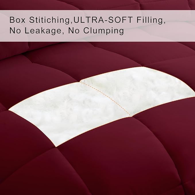 COHOME Premium Oversized King Size Comforter, All-Season Quilted Down - Image 3