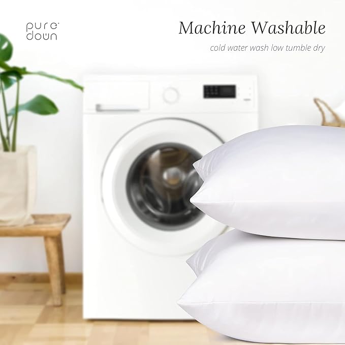 puredown® 22x22 Feather Down Pillow Insert, 1 Pack Throw Pillow Insert - Image 6
