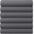 GOLD TEXTILES Queen Flat Sheet 6 Pack – Brushed Microfiber Top Sheets by GOLDTEXTILES
