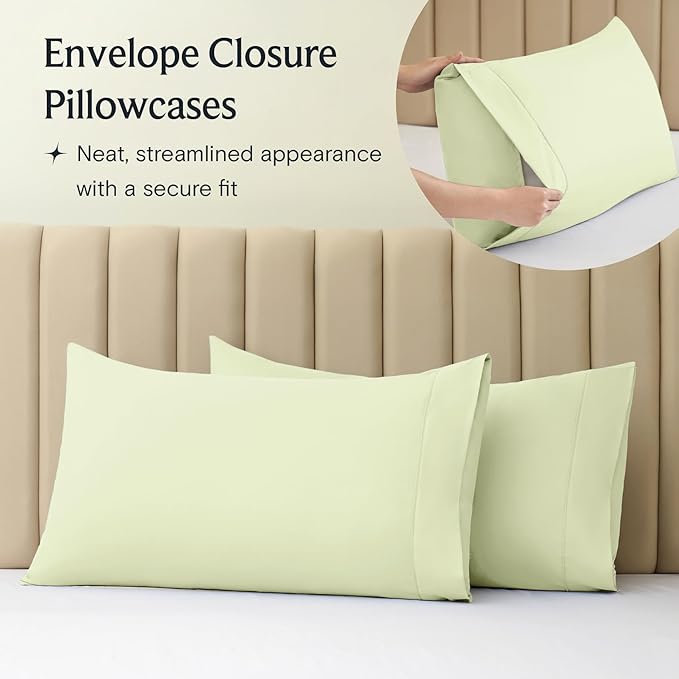 LuxClub 5 PC Sheet Set Bed Sheets Deep Pockets 16" Eco Friendly Wrinkle Free - Image 7