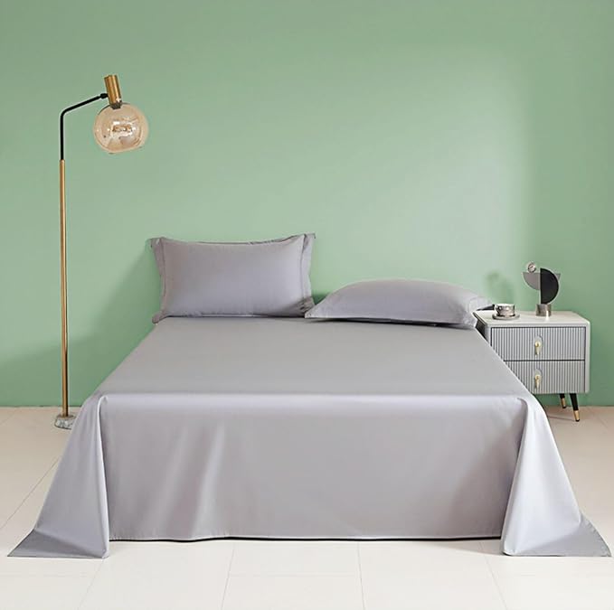 Twin Size Flat Sheet Only, Soft 300 Thread Count 100% Cotton Flat Sheets by Unknown
