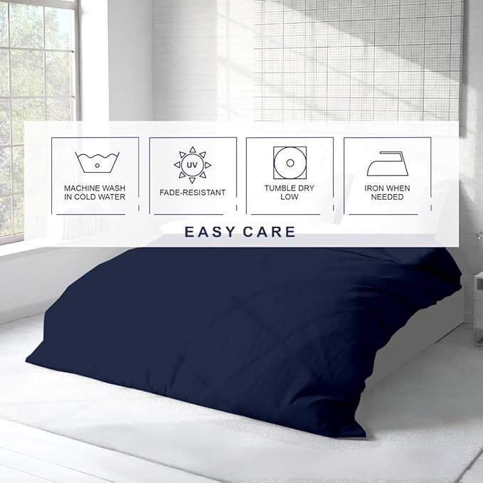 Kotton Culture 1 Pc Duvet Cover King Size-100% Egyptian Cotton 600 Thread Count - Image 6