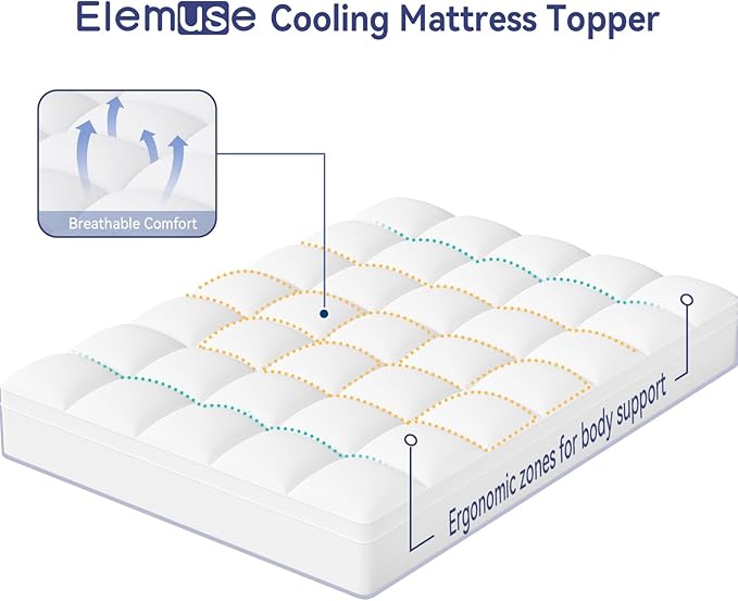 ELEMUSE Full XL Mattress Topper - Image 2