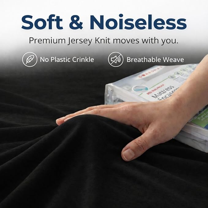 Guardmax Jersey Knitted Twin XL Zippered Mattress Encasement - Image 7