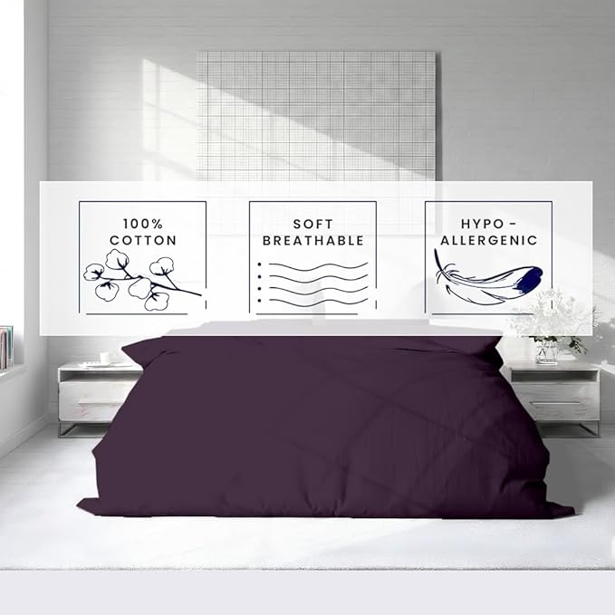 Kotton Culture 3 Pc 120" x 98" Duvet Cover Set Oversized King 100% Egyptian - Image 6