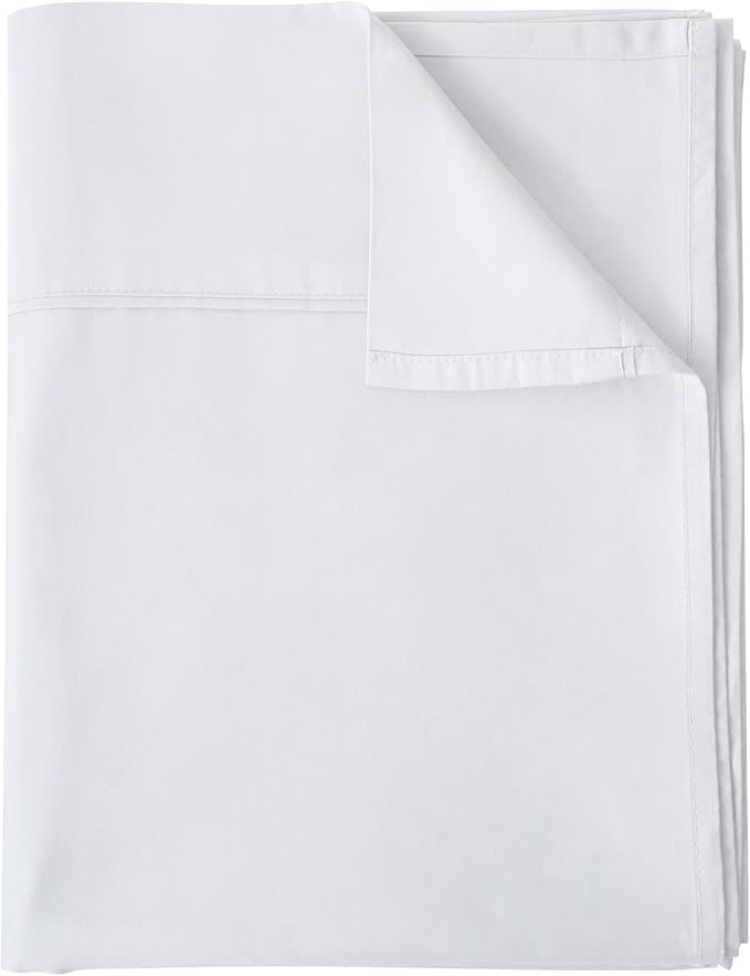 Flat Sheet Only Full Size, 400 TC 100% Egyptian Cotton Flat Sheet by ShunjieHome